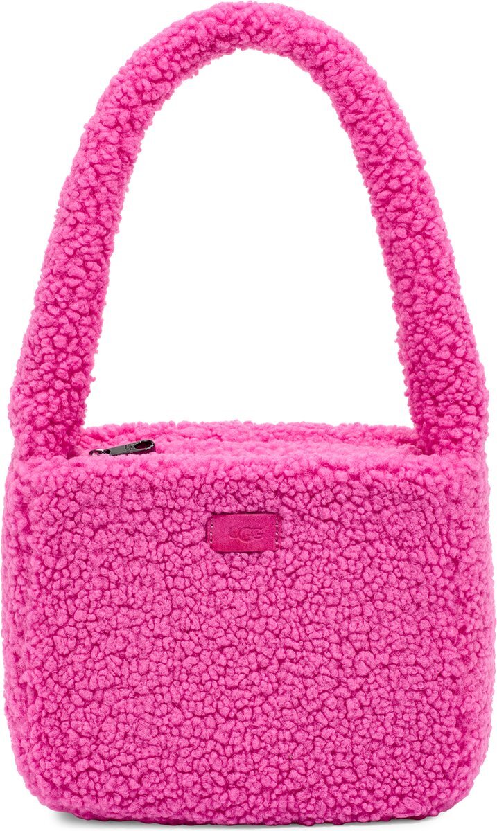 UGG W Edalene Sherpa Dames Tas - Neon Roze - Maat One Size