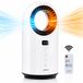 alpina Elektrische Verwarming en Ventilator 1500W – Bladloze Ventilatorkachel met LED Display – Ventilator Kachel met Timer en Afstandsbediening – Oscillerende Verwarming of Verkoeling – Wit