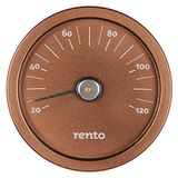 Rento Aluminium Thermometer - Koper/bruin