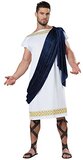 California Costumes Grecian Toga Costume - White/Navy - Large