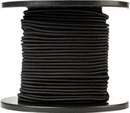 SNURO Elastisch rond touw (4mm, 100m, zwart)