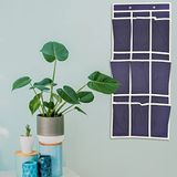 Organizer HOUSE COLLECTION Organizer met 9 hangende zakken voor ondergoed, hangende kledingkast organizer, blauw 36 x 84 cm