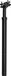 RFR Zadelpen - Geveerd - Ø27.2 mm - 80-120kg - Zwart