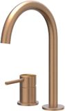 IVY Concord Wastafelkraan - 2-Gats Bladmontage - Geborsteld RVS 316 Mat Koper PVD