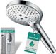 Merkloos / Sans marque Hansgrohe Raindance Select S waterbesparende Douchekop - 9 l/min (EcoSmart) - ronde Handdouche - ⌀ 120 mm - 3 jets - anti-kalk functie - chroom - 26531000 douchekop met stang