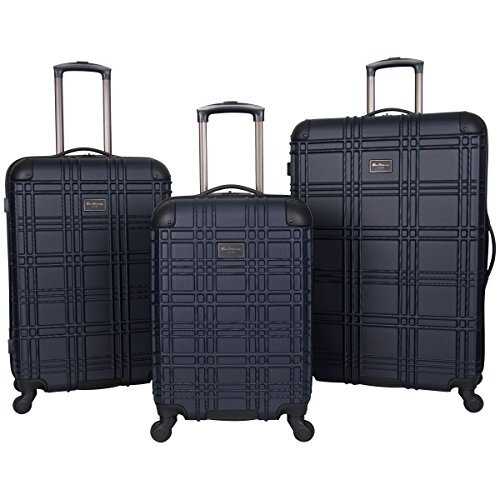 Ben Sherman Abs 4-wielige 3-delige geneste set bagage: 20" Carry-on, 24", 28", Abs 4-wiel 3-delige Nested Set Bagage: 20" Carry-on, 24", 28", 180427, 180427