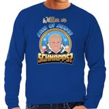 Bellatio Decorations Pull de ski pour homme - meer of minder schnaps - Bleu - Ski - Wilders XL
