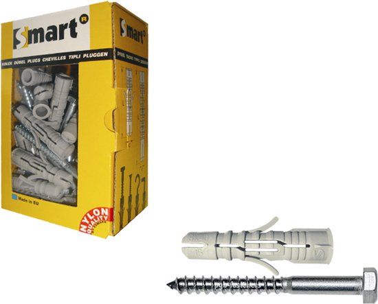 pgb-Europe SMART plug nylon + DIN 571 Ø 8x80 NZN | 20 st