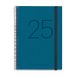 Miquelrius Kalender 2025, Jaarplanner, 155 x 213 mm, Weekoverzicht, Blauw