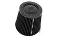 K&N Universeel Dryflow Zwart Luchtfilter Conisch - carbonvezel top - 127mm aansluiting, 165mm onder, 114mm top, 143mm hoogte (RU-3134HBK)