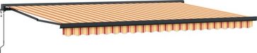 vidaXL Storenscherm 500 x 300 cm Polyester Blauw|Crème|Geel|Antraciet|Oranje