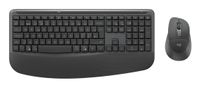 Logitech Signature Comfort Plus Combo MK880 for Business Tastatur und Maus Set RF-kabellos + Bluetooth QWERTY Dänisch, Norwegisch, Schwedisch, Finnisch Graphit