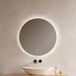 Emke - Miroir de salle de bain rond LED avec rétroéclairage sans cadre interrupteur tactile - Diamètre 60 cm Lumière blanche froide