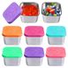 Omgoods - Set de 6 récipients à sauce en acier inoxydable avec couvercle, 180ml