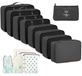 Merkloos Kofferorganizer - 15-delig - Polyester - Waterdicht - Organizer voor koffer reistas