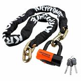 Kryptonite Catena New York 1217 con Ghiera Evs4 Unisex – Adulto, Arancione, 12 mm x 170 cm