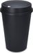 Spetebo XL Poubelle en plastique anthracite avec couvercle à poussoir, 50 l