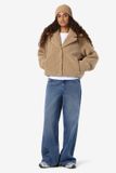 Noisy May Nmnati Crop Teddy Jacket Fwd Noos 27034329 Beige Dames S