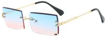 Retro Rectangular Zonnebril UV400 Bescherming voor Dames en Heren