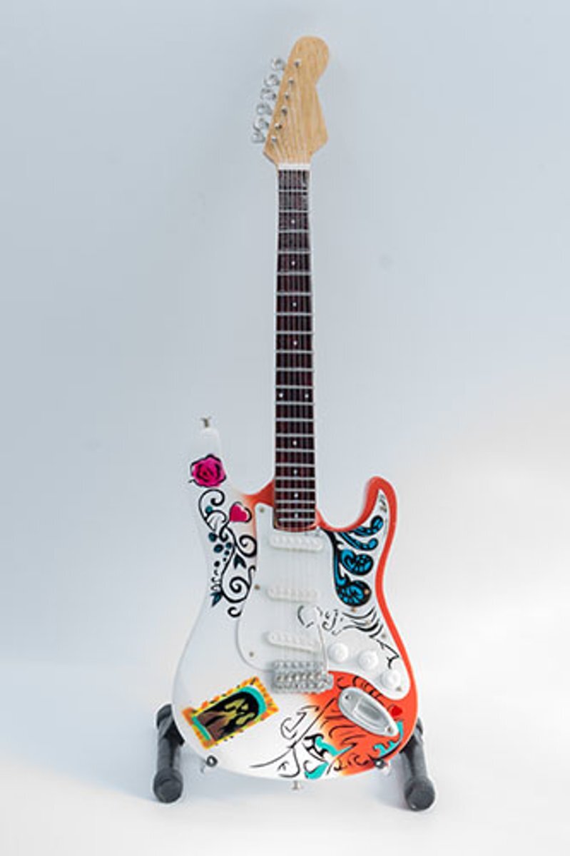 Mlc Miniatuur gitaar Jimi Hendrix Monterey Pop