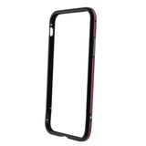 Ksix Aluminium Bumper voor iPhone X - Zwart, Rood
