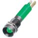 RS Pro Voyant LED lumineux vert dia. 8mm, IP67