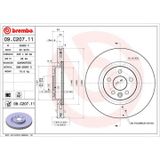 BREMBO 09.C207.11 disques de frein
