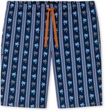 SCHIESSER Heren Pyjamashort Gestreept Korte Mouw Jersey Katoen Admiraal Maat 54