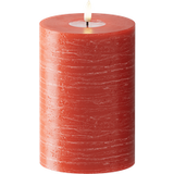 LED Bougie pilier Aspect mouillé Ø 10 x 15 cm Rouge