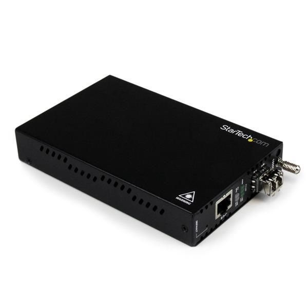 StarTech.com ET91000LCOAM OAM managed gigabit Ethernet glasvezel-mediaconverters multi-mode LC 550 m voldoet aan 802.3ah