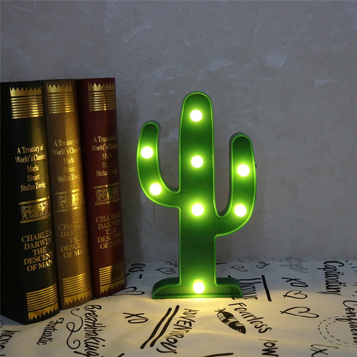 Andriez Cactus Lamp op Batterijen Kindernachtlampen