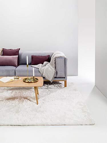 benuta Shaggy hoogpolig tapijt Whisper wit 140x200 cm | Langpolig tapijt voor slaapkamer en woonkamer