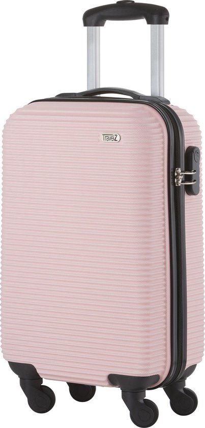 TravelZ Horizon Handbagagekoffer - 54cm - Baby Roze - 35L - Hardcase