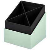 Rössler Papier S.O.H.O. Stifteköcher, 86 x 86 x 100 mm, Mint, 1 Stück