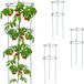 Merkloos / Sans marque Relaxdays Plantensteun - Set van 4 - 75,5 cm - Tomatensteun - Staal