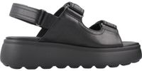 GEOX Dames Sandalen met hak Zwart Leer Maat 39