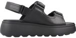 GEOX Dames Sandalen met hak Zwart Leer Maat 39