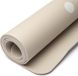 Phoenix Import Mani Bhadra Yogi & Yogini Premium TPE Yogamat flower of life beige – 61 cm x 183 cm x 0.5 cm
