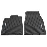 Audi 4J3061501041 Rubberen vloermatten voor alle seizoenen met e-tron GT-opschrift, zwart, 2 stuks