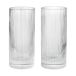 Ferm Living Verre Ripple Highball 48 cl lot de 2 Transparent
