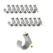 Zenitech - Set Van 15 Plastic Kabelclips Voor Elektrische Draad Ø16mm Tot Ø20mm - Met Speciale Betonnen Spijker - CE Gecertificeerd - Ideaal Voor Het Bevestigen Van Kabels - Grijs - Ø16