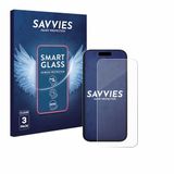 Savvies 3 Stuks Screenprotector voor Apple iPhone 15 Pro - Glas Transparant