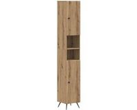 vidaXL Badkamerkast met Open Plank BREDA Oud hout 30 x 31 x 190 cm