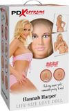 Pipedream Extreme Opblaaspop Hannah - Blond - Vrouw - Opblaasbaar