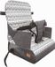 Dreambaby Stoelverhoger voor Eetkamerstoel - Booster Seat - Zitkussen - Volledig Draagbaar - Met Veiligheidsriemen - Grijs