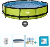 EXIT Rond Lime Frame Zwembad - 360 x 76 cm