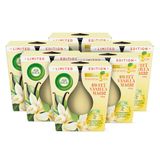 Air Wick Feel-good geurkaars in glas, Sweet Vanilla Magic, 6 x 105 g