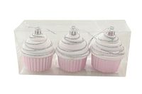 Nataluna L.Candy roze cupcake hanger, 3 stuks, zoals afgebeeld