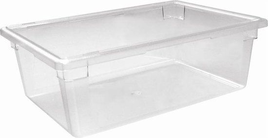 Vogue Polycarbonaat Voorraadbak 45L - Zwart - Luchtdicht & Stapelbaar