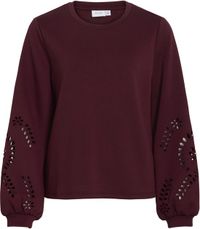 VILA - VISANDY L/S DETAIL SWEAT TOP - Pull femme
